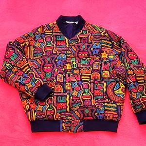 Anne Klein II Silk Bomber Jacket